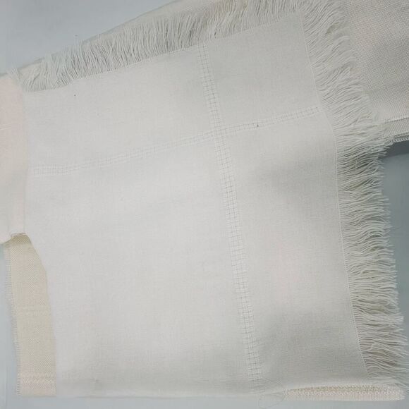 Lot of Blank Tablecloths for Cross Stitch Embroidery Needlepoint Cream Polyester - Picture 5 of 9